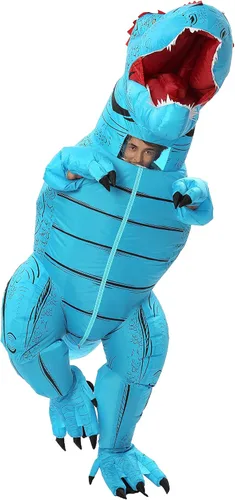 Vista 4 de JYZCOS Inflatable Dinosaur Costume Air Blow Up Fancy Dress