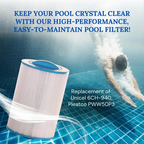 Vista 3 de Baleen Filters Filtro de piscina de 45 pies cuadrados que reemplaza a Unicel 6CH-940, Pleatco PWW50P3, Filbur FC-0359-Cartuchos de filtro