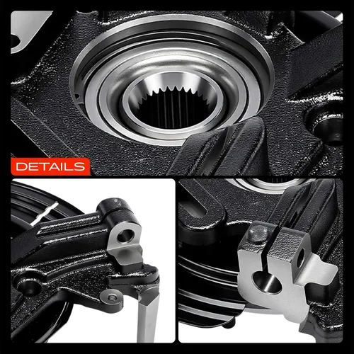 Vista 9 de A-Premium Conjunto de cubo de cojinete de rueda y nudillo de dirección trasero izquierdo compatible con Ford Explorer 2002-2005, Explorer