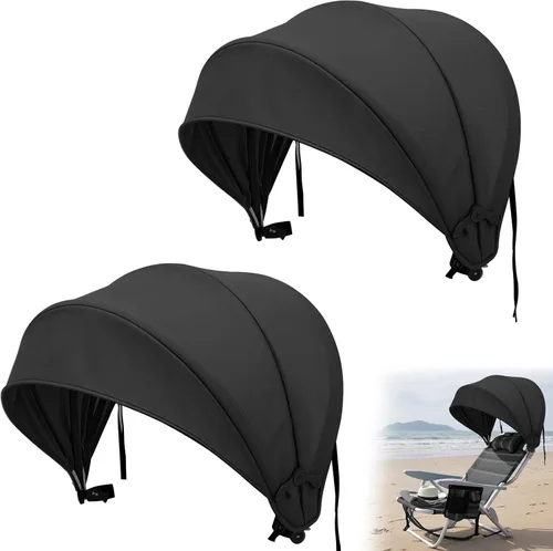 Vista 8 de [Usado] DaisyInner Silla de playa, sombrilla plegable extra grande, con abrazadera ajustable para playa, camping, pesca, sala de estar al aire libre