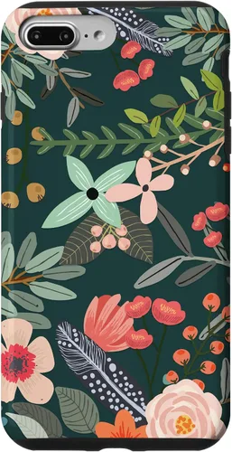 Vista 12 de Cute Colorful Garden Botanical Floral Pattern Case for iPhone 17