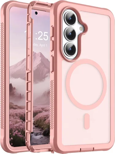Vista 64 de Funda magnética para iPhone 17, protección resistente, color blanco antiguo