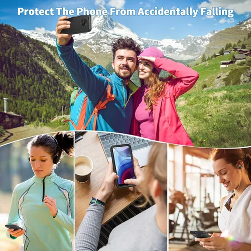 Vista 7 de Funda para Moto G Power 2021, Motorola G Power 2021, resistente a prueba de golpes, protección a prueba de polvo, 3 en 1, funda protectora Negro