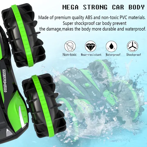 Vista 3 de VOLANTEXRC Toys for 6-12 Year Old Boys Amphibious RC Car for Kids 2.4Ghz Remote Control Boat Waterproof 4WD RC Monster Truck Stunt Car Boys Girls