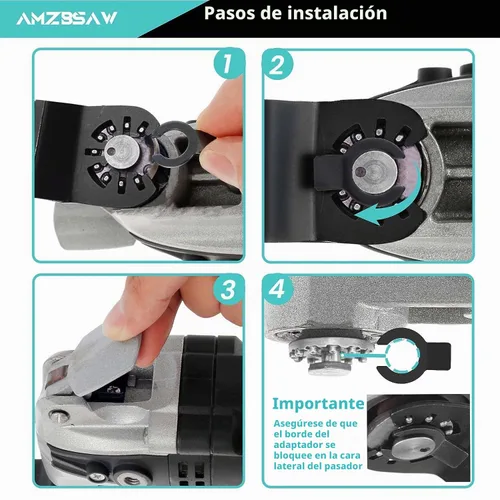 Vista 6 de AMZBSAW - 5 cuchillas oscilantes de carburo para pernos, tornillos y metal