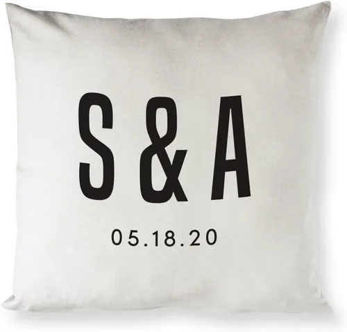 Vista 31 de The Cotton & Canvas Co. Home is Wherever I'm with You - Funda de almohada, funda de cojín, funda de almohada decorativa