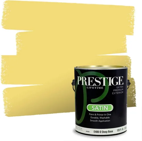 Vista 76 de PRESTIGE Pinturas de pintura exterior e imprimación en uno, 1 galón, plano, combinación comparable de Benjamin Moore* Pila de heno