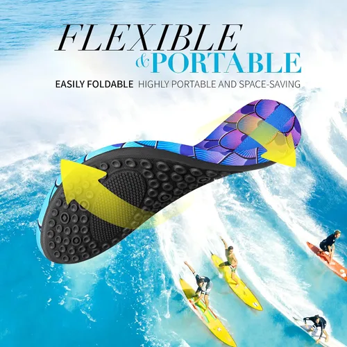 Vista 3 de Homitem Zapatos de agua para mujeres y hombres, calcetines acuáticos para natación, playa, piscina, río, sin cordones, de secado rápido