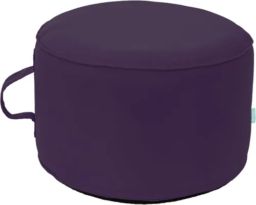 Vista 23 de QILLOWAY Otomana inflable para exteriores para patio, puf redondo impermeable, reposapiés inflable, reposapiés al aire libre para piscina, jardín