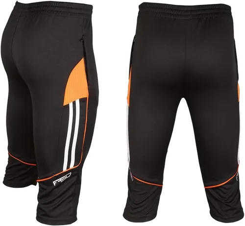 Vista 3 de Shinestone Pantalones de fútbol para correr 3/4 para hombre Naranja
