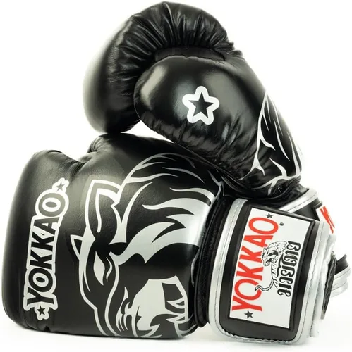 Vista 7 de YOKKAO Guantes de boxeo Muay Thai transpirables de diseño Guantes de entrenamiento y combate de cuero premium para hombres y mujeres Guantes