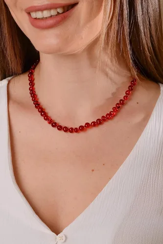 Vista 26 de Amber Necklace for Women - HandMade Baltic Jewelry for Adult - 18 inch - 100% Genuine