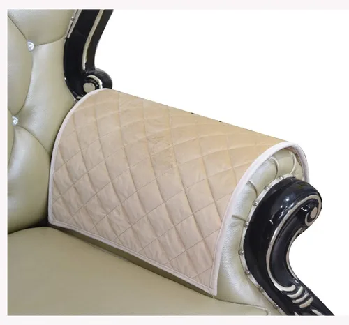 Vista 8 de Haomaijia - Funda de sofá antideslizante para sofá de cuero, funda acolchada para proteger el sofá de perros, niños, manchas, etc. Caqui