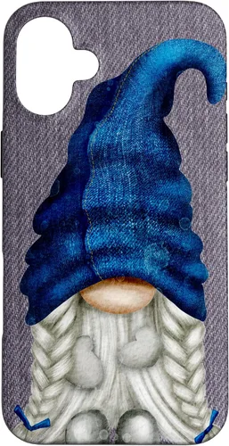 Vista 22 de Funny Gnome Girl with Blue Jeans for Women Cute Denim Case for iPhone 17