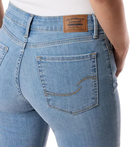 Vista 3 de Levi Strauss Signature Gold Jeans rectos totalmente moldeadores para mujer (Nuevo) Espaciado