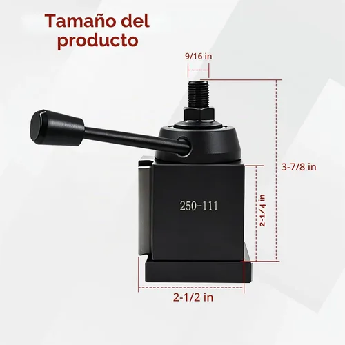 Vista 3 de findmall AXA 250-111 Juego de postes de herramienta tipo cuña de cambio rápido, juego de postes de herramienta de cambio rápido, soporte de torno