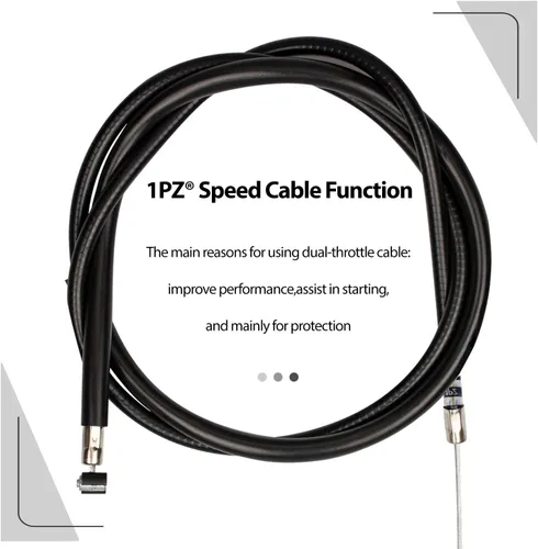 Vista 5 de 1PZ CA2-48T Premium 48" Cable de control del acelerador de 48 pulgadas para Mini Bike Go Kart