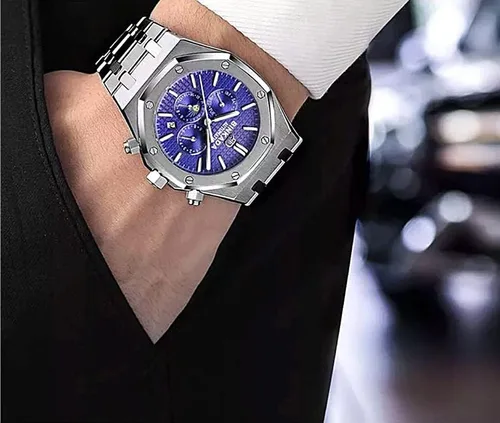Vista 3 de TIME WARRIOR Binkada - Reloj automático 2021, relojes automáticos para hombres, regalos de cumpleaños para él, papá, marido, novio, reloj