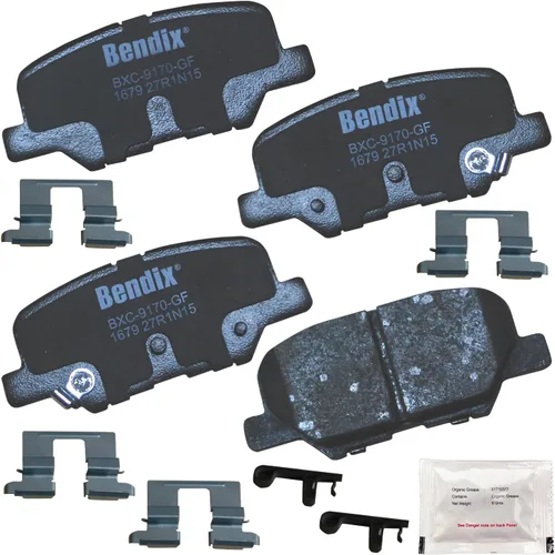 Vista 283 de Bendix Priority1 CFC154 - Juego de pastillas de freno de disco para Avanti II, Century, LeSabre, Regal, Riviera, chasis comercial, DeVille