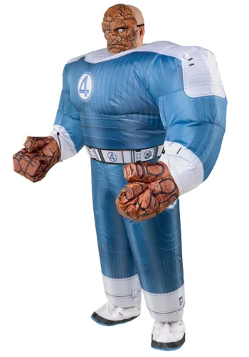 Vista 3 de Disfraz inflable de Hombre de Piedra para hombre de Los 4 Fantásticos Multicolor