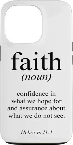 Vista 10 de Religious Jesus Christian Faith Definition Hebrews 11:1 Case for iPhone 17