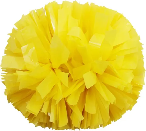 Vista 12 de Lovecheer 2 pompones de plástico para animadoras con mango de bastón para niños y adultos, para animar a fiestas de espíritu de equipo deportivo