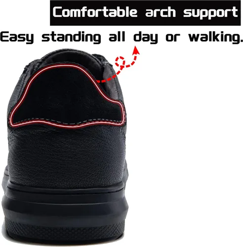 Vista 3 de ArcBrothers Mens Business Casual Shoe Leather Shoe for Men Oxford Shoe Mens Casual Dress Shoe for Easy Walking Casual Shoe Brown Black