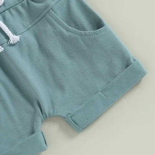 Vista 4 de Engofs Conjunto de 2 piezas de camiseta de manga corta y pantalones cortos para bebé niño