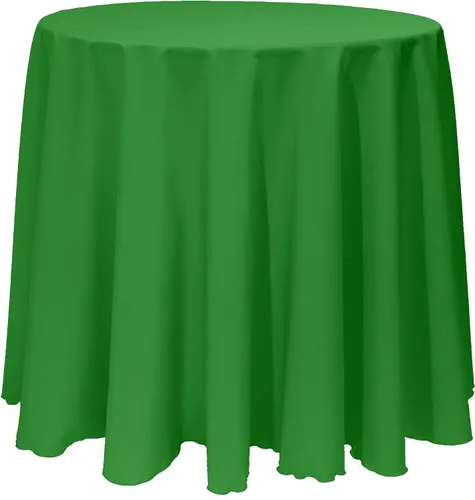 Vista 11 de Ultimate Textile 96in Round Tablecloth - Polyester Linen Table Cloth, Machine Washable, Stain & Wrinkle Resistant, Seamless Design for Events - Aqua