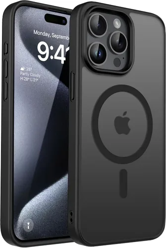 Vista 66 de CACOE Funda magnética para iPhone 12 y iPhone 12 Pro de 6.1 pulgadas - Compatible con MagSafe y soporte magnético para teléfono en el automóvil,