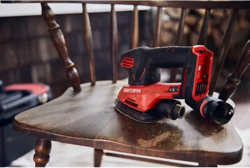 Vista 7 de CRAFTSMAN Lijadora de detalles inalámbrica 20V MAX, solo herramienta (CMCW221B), color rojo