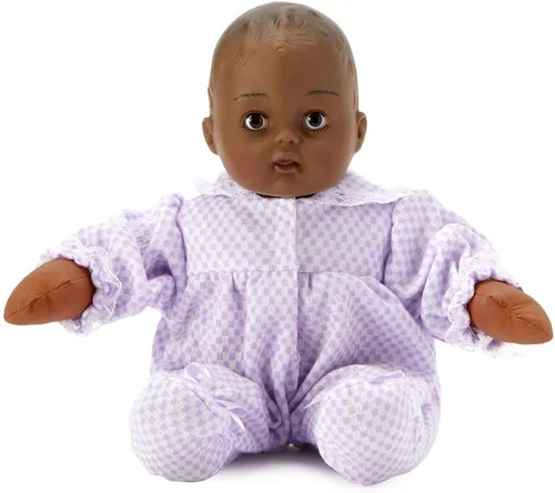 Vista 14 de Madame Alexander Huggums de cuadros lavanda de 12 pulgadas, tono de piel medio