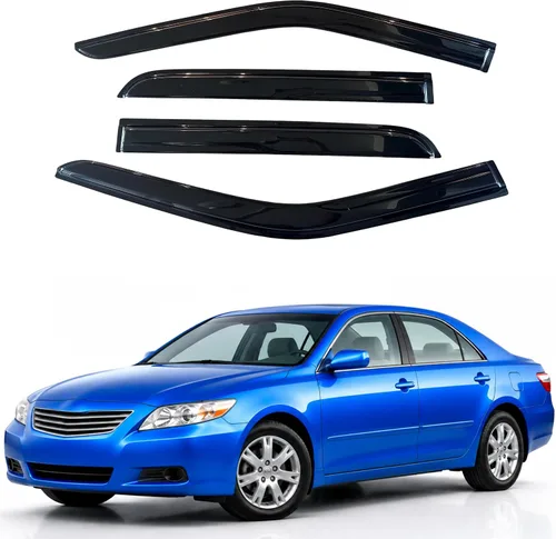 Vista 165 de Visera de ventana IG para Ford Focus Sedán y Hatchback 2012-2018, Protector de ventana lateral para lluvia y viento estilo Mugen, extra duradero
