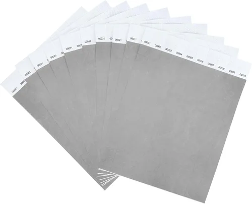Vista 12 de DGBDPACK 100 pulseras de 1 a 100 números consecutivos, impermeables, a prueba de desgarros, pulseras de admisión, entradas (azul)