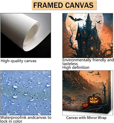 Vista 7 de Lienzo decorativo para pared, diseño de flores y colibríes, póster fino, pintura moderna estética, imagen de dormitorio, arte decorativo, lienzo