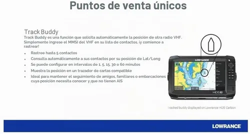 Vista 7 de Lowrance - Radio marítima VHF, DSC, AIS-RX, Link-9