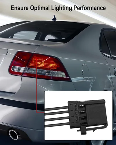 Vista 3 de 4733242 Arnés de cableado de luz trasera con enchufe para Saab 9-3 4 puertas Sedan 2003-2011, cable de luz trasera, coleta de cable izquierdo