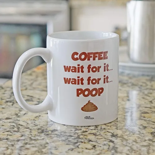 Vista 6 de Fairly Odd Novelties Taza de cerámica para café con broma de caca divertida, taza para café y té, talla única, blanca (FON-20037-001-001)
