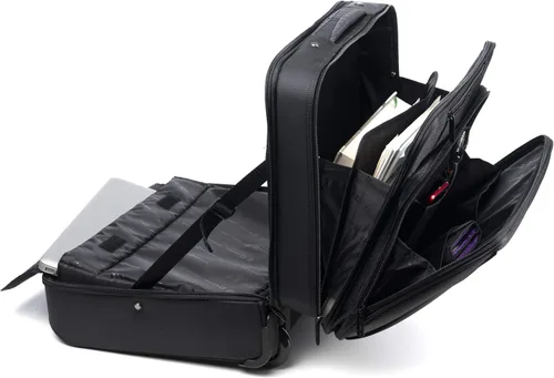 Vista 5 de Alpine Swiss Maletín con ruedas para laptop con ruedas para llevar durante la noche, cuaderno de hasta 15.6 pulgadas, lleva archivos de tamaño legal
