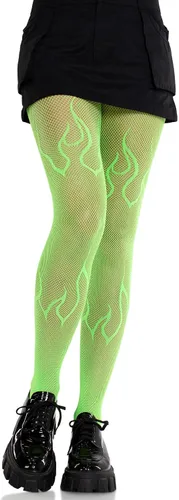 Vista 19 de Leg Avenue Women's Dark Alternative Fishnet Tights multicolor/fantasía (Barbed Wire)
