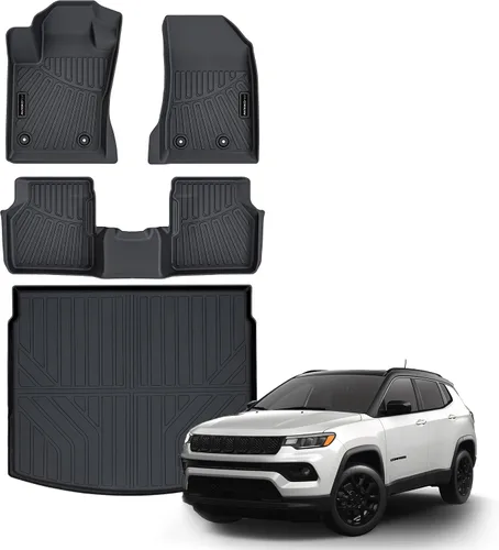 Vista 17 de Alfombrillas para Todo Clima Alfombrilla de Carga Compatibles con Jeep Grand Cherokee (WL Incluye 4xe, No WK2 o WL75) 2022-2025 Solo 5 Asientos