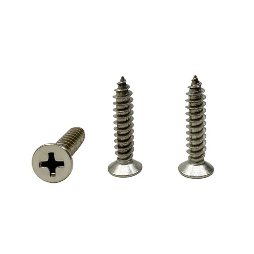 Vista 23 de Tornillos de madera M4x10mm, tornillo Phillips de cabeza plana de acero inoxidable, tornillo autorroscante de cabeza avellanada Phillips