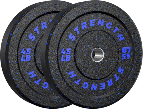 Vista 11 de XDDIAS Placas de parachoques de 2 pulgadas, juego de discos de peso olímpicos de goma para entrenamiento de fuerza en el gimnasio en casa, 20-260
