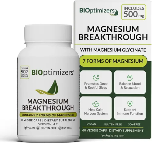 Vista 11 de BIOptimizers Suplemento innovador de magnesio con 500 mg - 7 formas de magnesio: glicinato, malato, citrato y más - Apoyo natural para el sueño