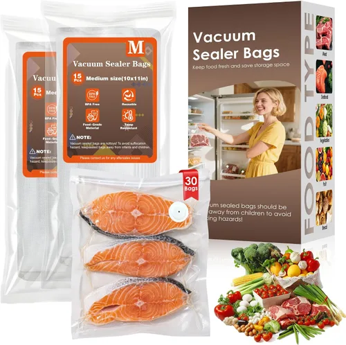 Vista 8 de Elxis Sellador al vacío, sellador al vacío portátil de mano + 30 bolsas de vacío reutilizables, sellador de alimentos portátil, con pantalla