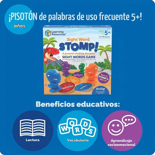 Vista 5 de Learning Resources Sight Word Stomp! - Juguetes del alfabeto