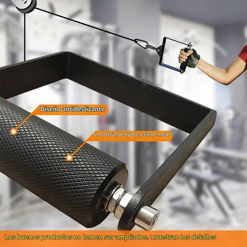Vista 3 de MARSAFIT Gym Fitness LAT Pulldown - Accesorio de cable con mango en D para ejercicio de lucha de brazos y levantamiento de brazos para fuerza