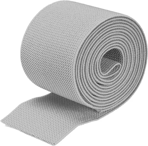 Vista 16 de MECCANIXITY Banda elástica ancha de sarga de doble cara de 3 pulgadas, plana de 2 yardas, banda elástica tejida de punto, correa elástica pesada