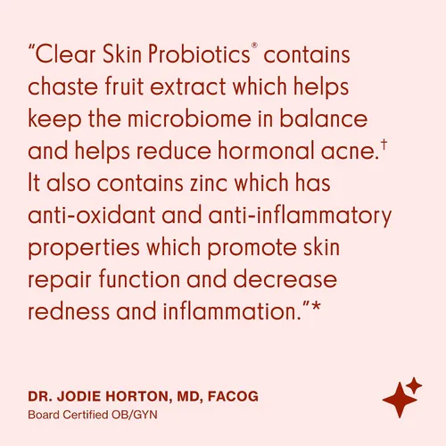 Vista 6 de Love Wellness Clear Skin Probiotic Elimina las espinillas hormonales, enrojecimiento y minimizador de poros Cuidado de la piel con zinc