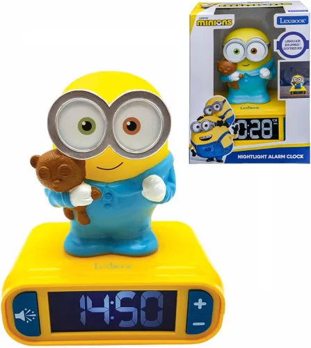 Vista 30 de LEXiBOOK, Vengadores de Marvel, Reloj despertador con luz nocturna de Los Vengadores, Sonidos y melodías, Pantalla LCD retroiluminada, Luminoso